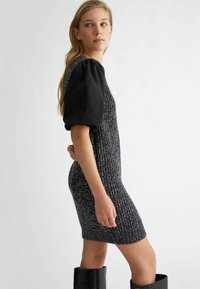 LIU JO Stickad klänning - black