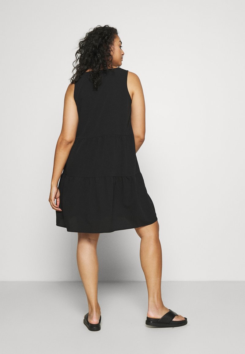open lace back dress Black Velvet Peplum Dress