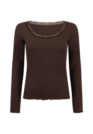 Hunkemöller, HUNKEMÖLLER TOP LACE - Haut de pyjama - brown