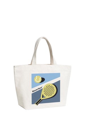 Neverless, STRANDTASCHE SHOPPER - DESIGN PADEL CLUB – CANVAS TOTE BAG DAMEN UNISEX - Strandaccessoire - natur