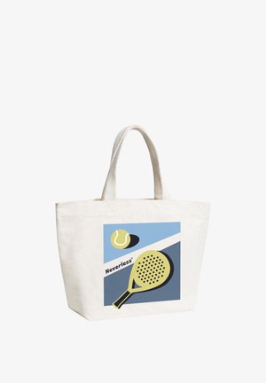 Neverless, STRANDTASCHE SHOPPER - DESIGN PADEL CLUB – CANVAS TOTE BAG DAMEN UNISEX - Strandaccessoire - natur