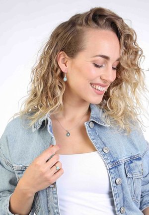SET  - Boucles d'oreilles - zilverkleurig/turquoise