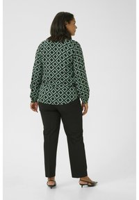 Kaffe Curve KCMIRTA TILLY - Blouse - black deep green geometric