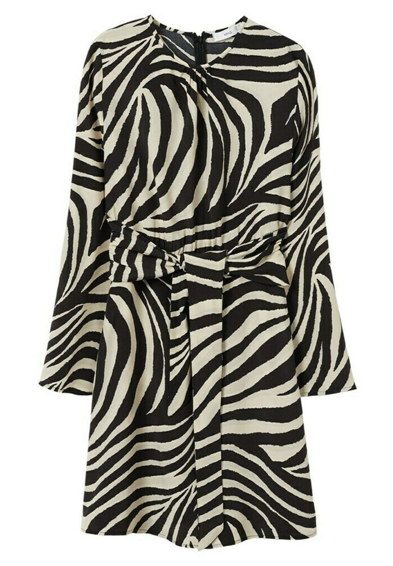 Mango Jerseyjurk zwart Mango Jerseyjurk zwart