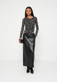 Fabienne Chapot BJORN - Pikkade varrukatega topp - black/white