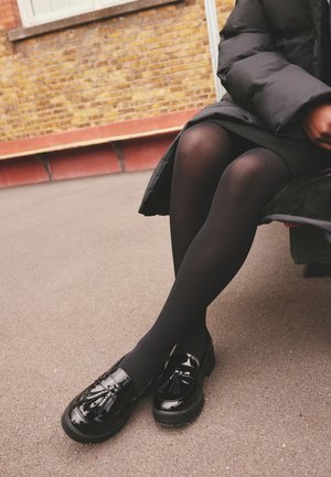 Next, CHUNKY TASSEL LOAFER - Našuchovačky - black patent
