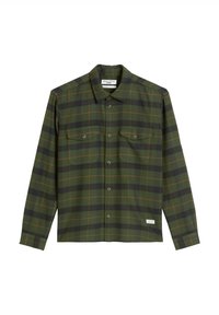 OVER FLAP POCKETS CHECK - Lehká bunda - dark green/multi