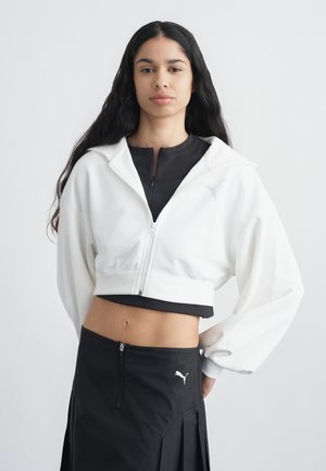 Φούτερ με κουκούλα - white