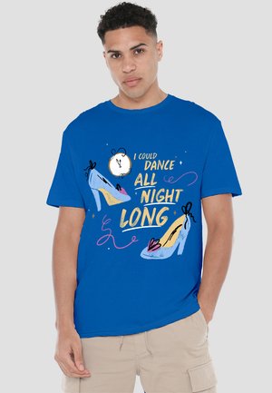 CINDERELLA GLASS SLIPPERS I COULD DANCE ALL NIGHT LONG - Print T-shirt - royal blue