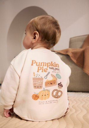 Next, REGULAR FIT - SWEAT AND LEGGING BABY UNISEX SET - Leggings - Trousers - neutral pumpkin slogan