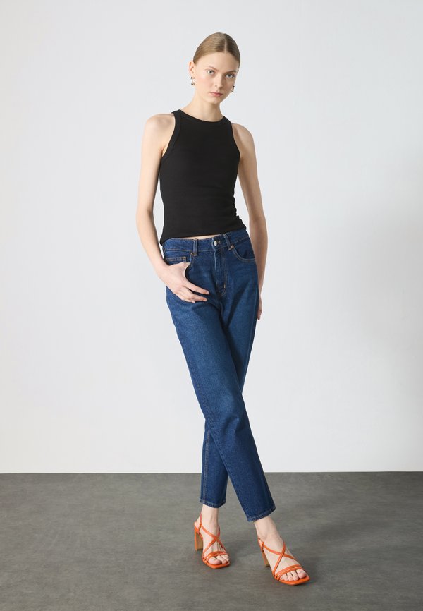 LEATHER - High heeled sandals - orange2