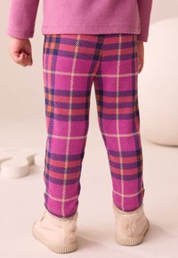 Next REGULAR FIT - CHECK - Tajice-hlače - purple