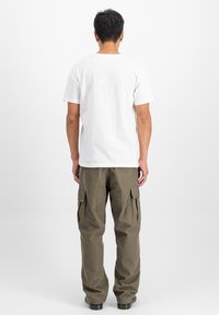 Alpha Industries SMALL LOGO 2 PACK - T-shirts med print - white