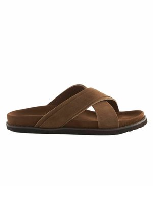 OVER REGULAR FIT - Ciabattine - tan brown