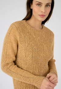 Damart COL ROND - Maglione - jaune chiné
