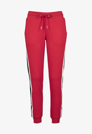 Tracksuit bottoms - firered/wht/blk