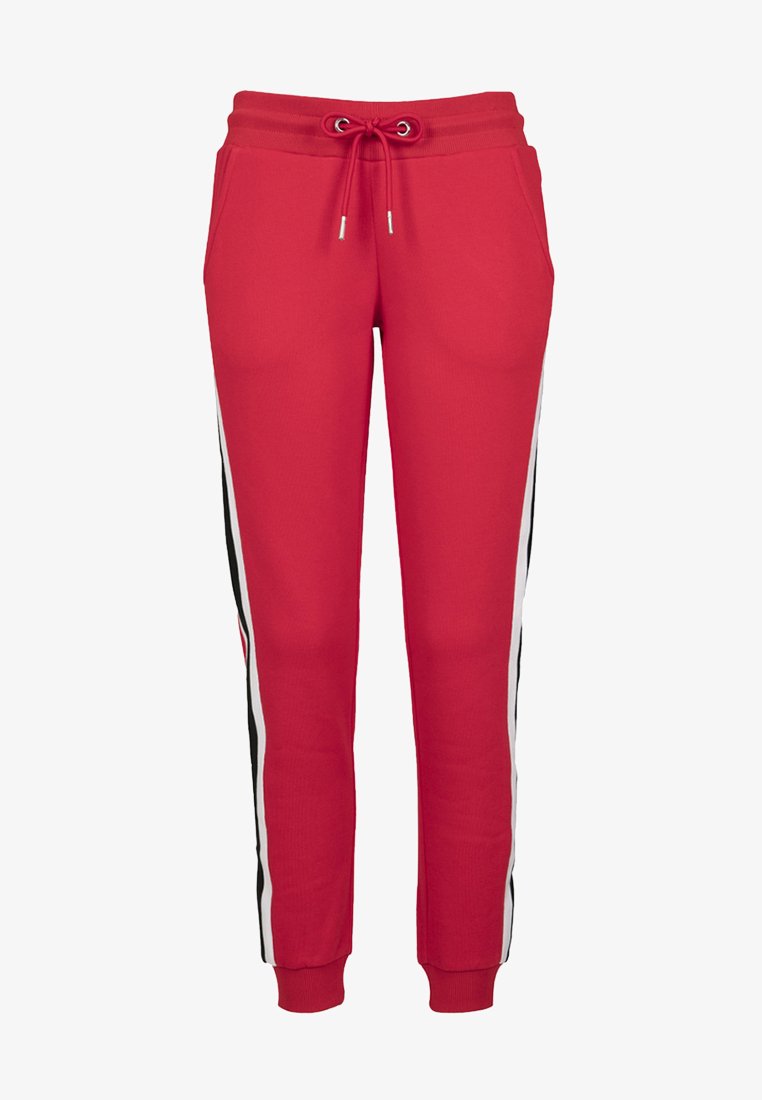 Urban Classics - Tracksuit bottoms - firered/wht/blk, Enlarge