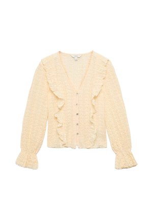 Marks & Spencer, RUFFLE V-NECK - Blusa - ivory