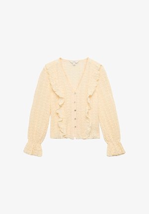 Marks & Spencer, RUFFLE V-NECK - Bluse - ivory