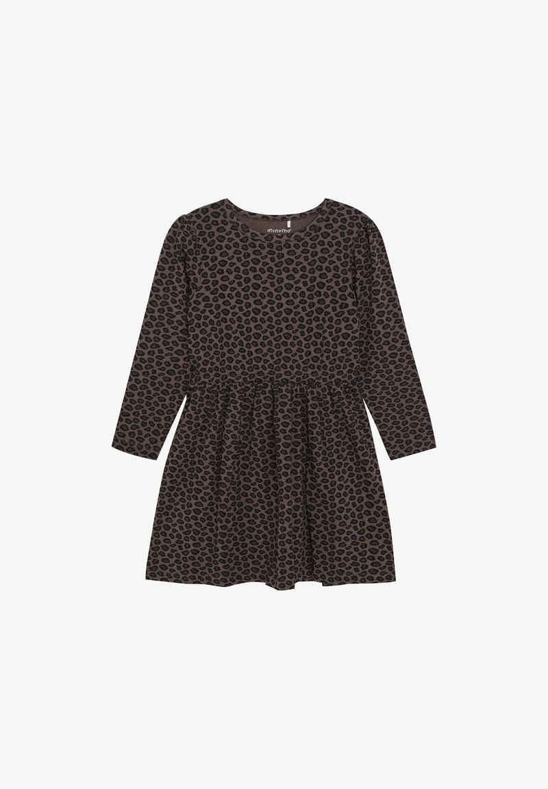 Minymo LONG SLEEVES  - Day dress - chocolate chip