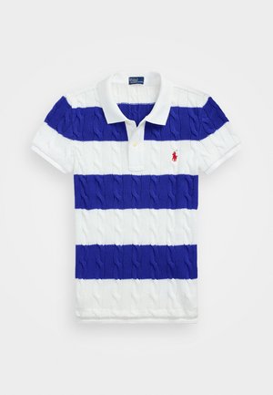 Polo Ralph Lauren COTTON SHORT SLEEVE POLO SHIRT - Poloshirts - white/cruise royal