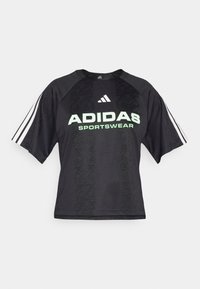 TIRO TEE - T-shirts med print - black/white