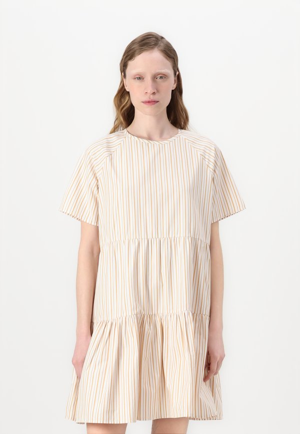 LORETTA STRIPES - Day dress - saffron