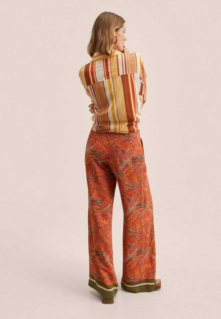 Mango BRUNA - Broek - korallrot/oranje - Zalando.nl