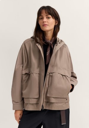 OVERSIZED WASSERABWEISEND - Übergangsjacke - braun