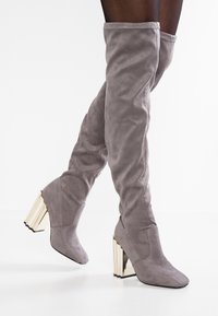 Public Desire Botas de tacón - light grey