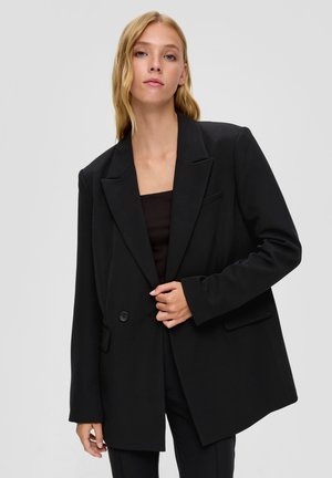 QS MIT PATTENTASCHEN - Manteau court - schwarz