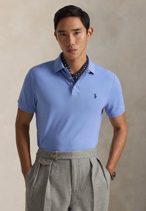 CUSTOM SLIM FIT STRETCH MESH POLO SHIRT - Πόλο - fall blue