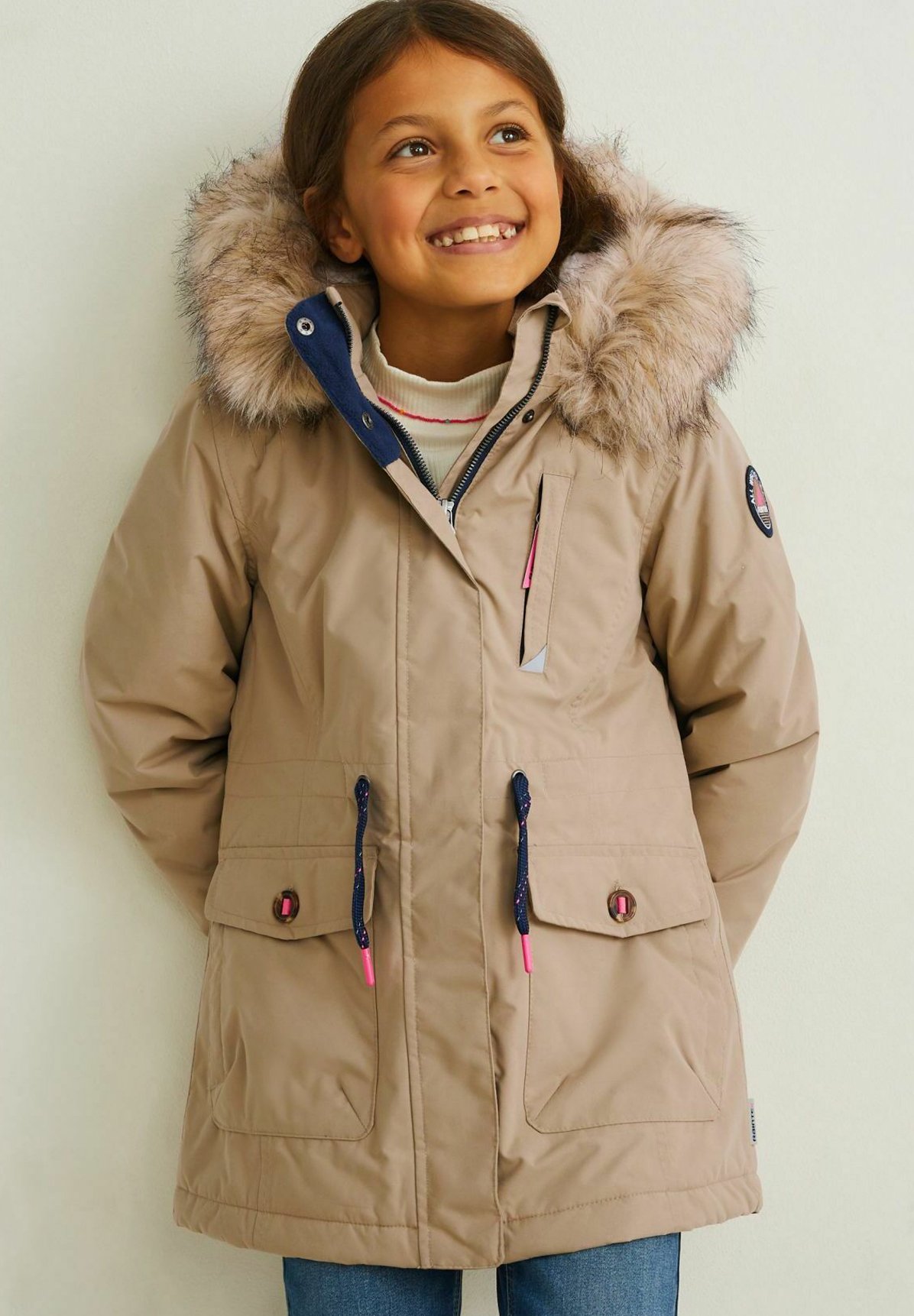 Abrigo de invierno taupe/marrón - Zalando.es