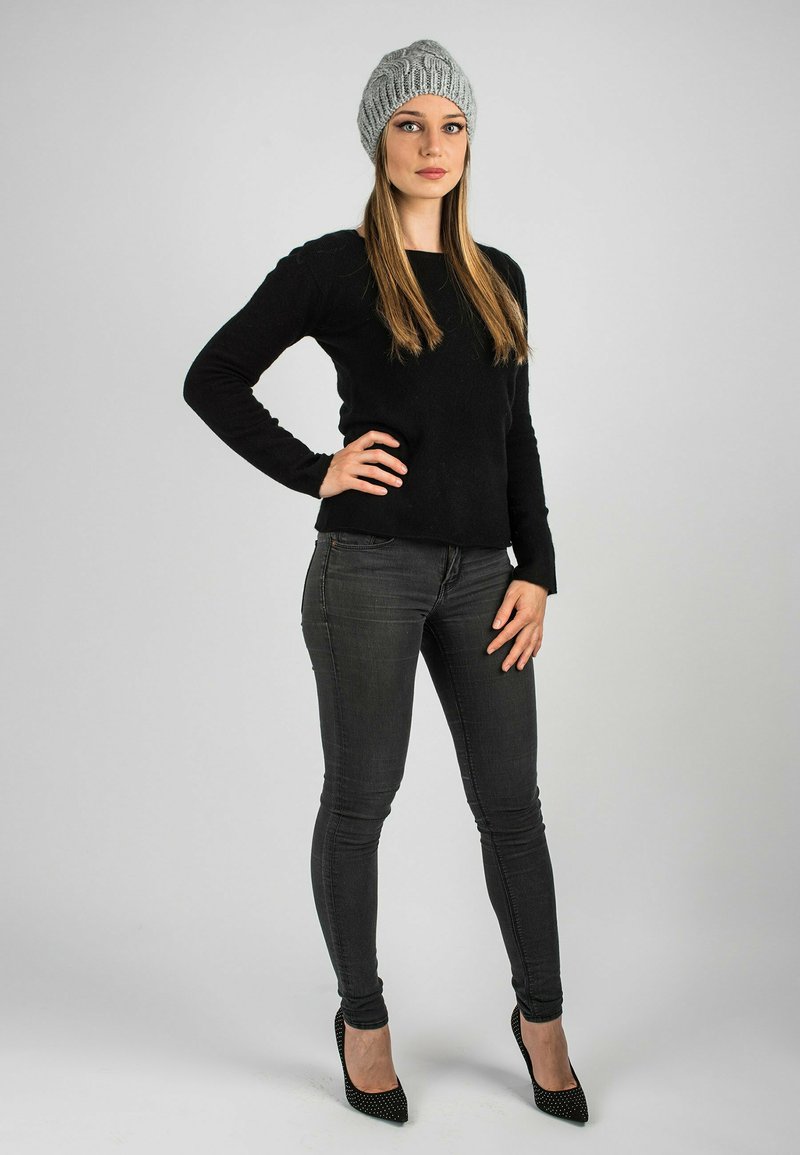 Dalle Piane Cashmere BRAIDED - Čepice - grey