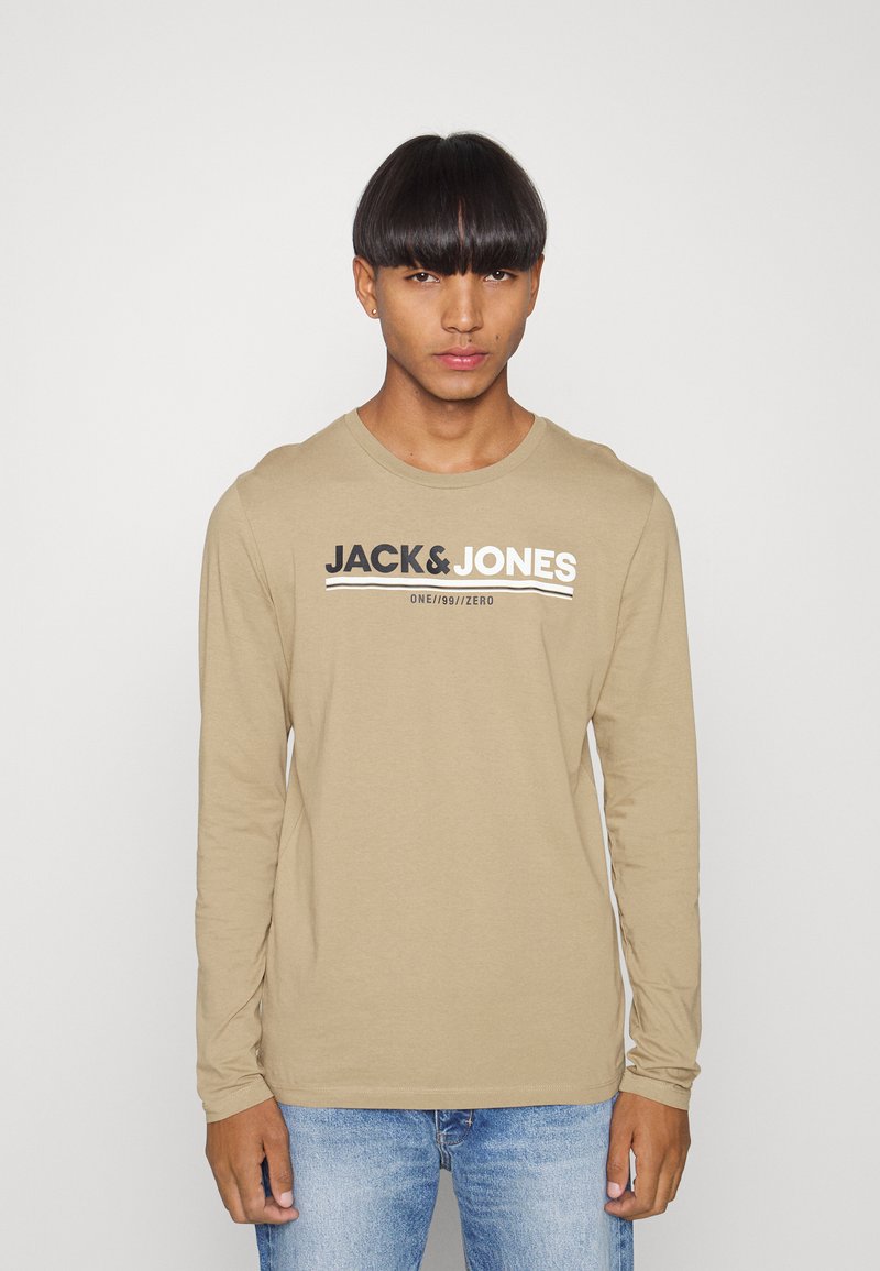 Jack & Jones JCOFREDERIK TEE LS Langarmshirt dune/braun Zalando.de