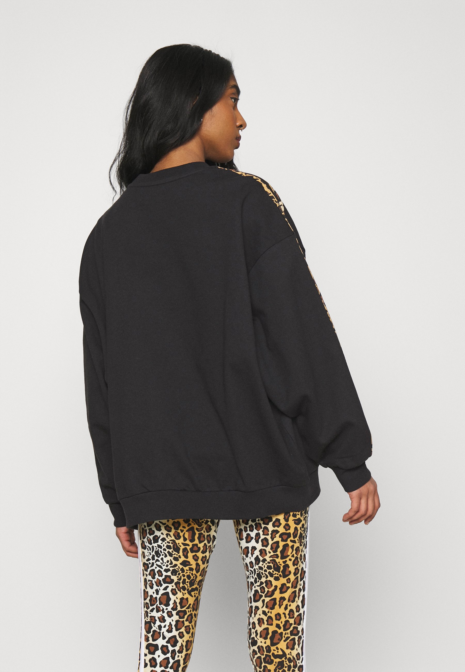 adidas leopard luxe black sweatshirt