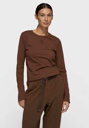 TEE - Langærmet T-shirt - dark truffle