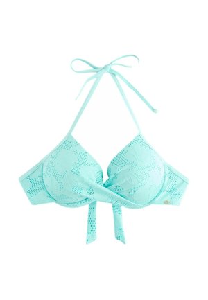 PLUNGE STANDARD - Bikini pezzo sopra - mint green lace