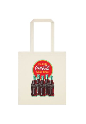 COCA COLA BOTTLES - Skuldertasker - natural