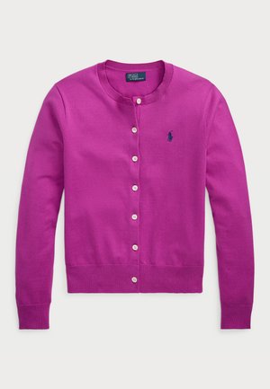 Polo Ralph Lauren COTTON CREWNECK CARDIGAN - Cardigan - vivid pink