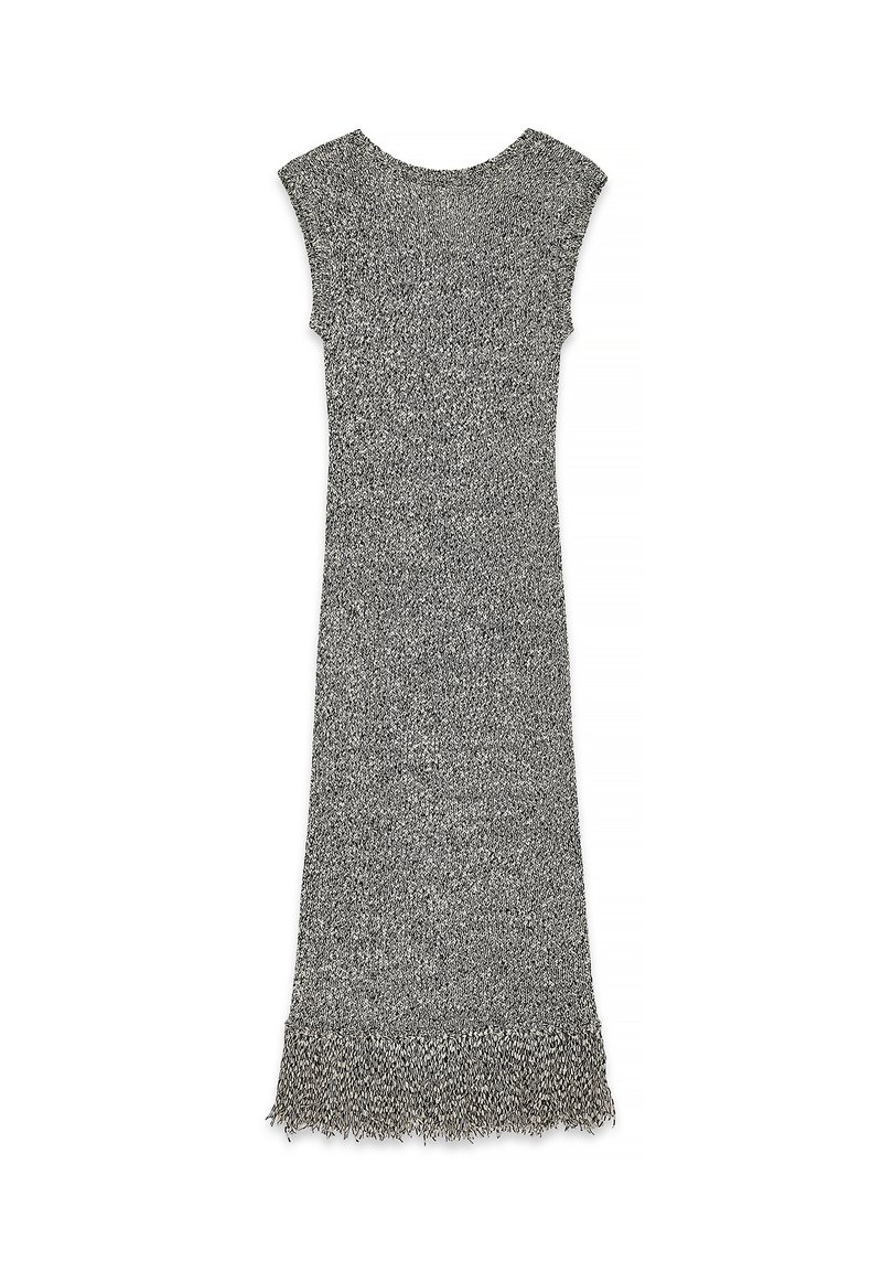 NA-KD FRINGE MIDI Abito in maglia black/nero