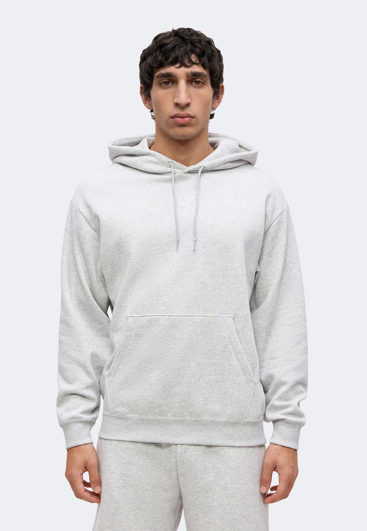 PUMA X HYROX HEAVYWEIGHT HOODIE - Hoodie - light gray heather
