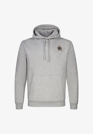SIKSILK, ESSENTIALS - Kapuutsiga pusa - grey marl