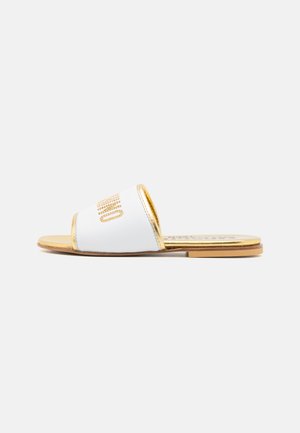 MOSCHINO Ciabattine - white/gold