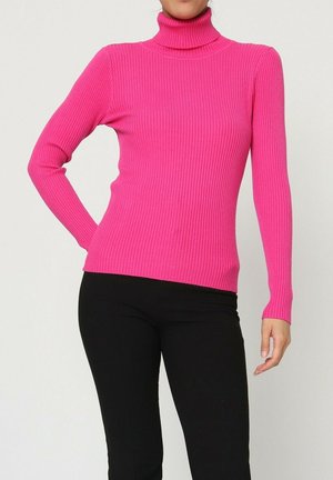 COL ROULÉ - Pullover - fushia