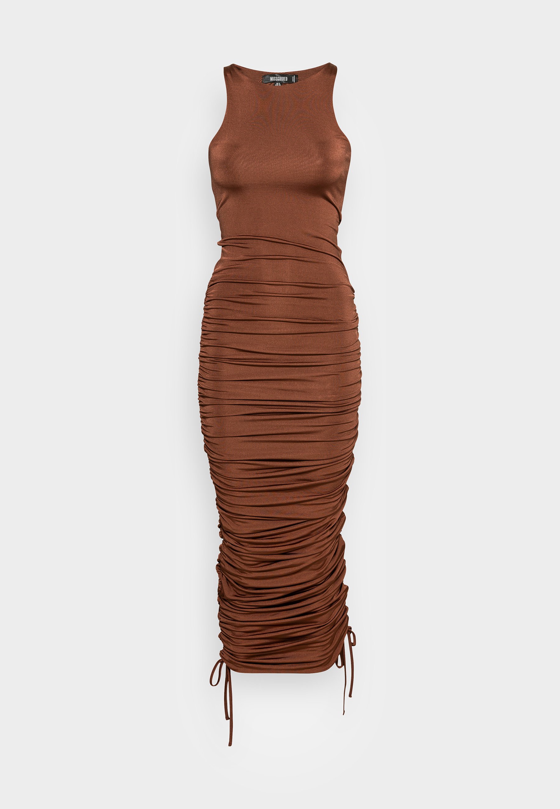 Missguided SLINKY RUCHED DRESS - Maxi 