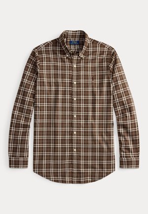 CUSTOM FIT PLAID TWILL SHIRT - Πουκάμισο - 6979 brown/cream