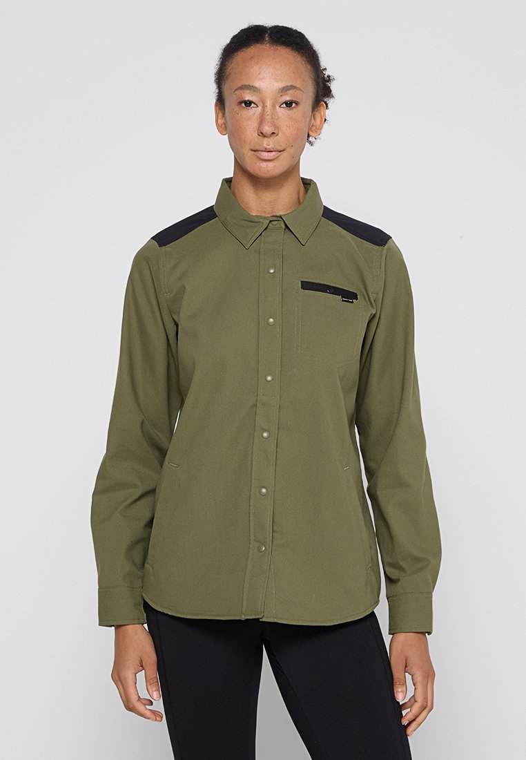 Burton Overhemdblouse donkergroen Burton Overhemdblouse donkergroen