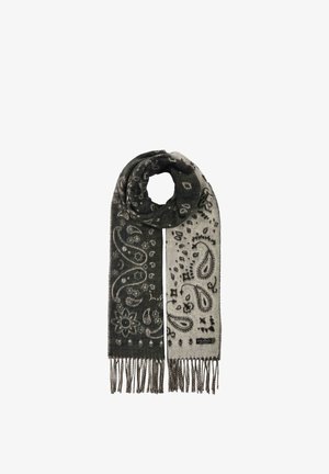 FRAAS, DOUBLEFACE CASHMINK PAISLEY - Scarf - morning grey