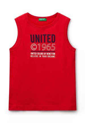 TANK WITH LOGO - Débardeur - red